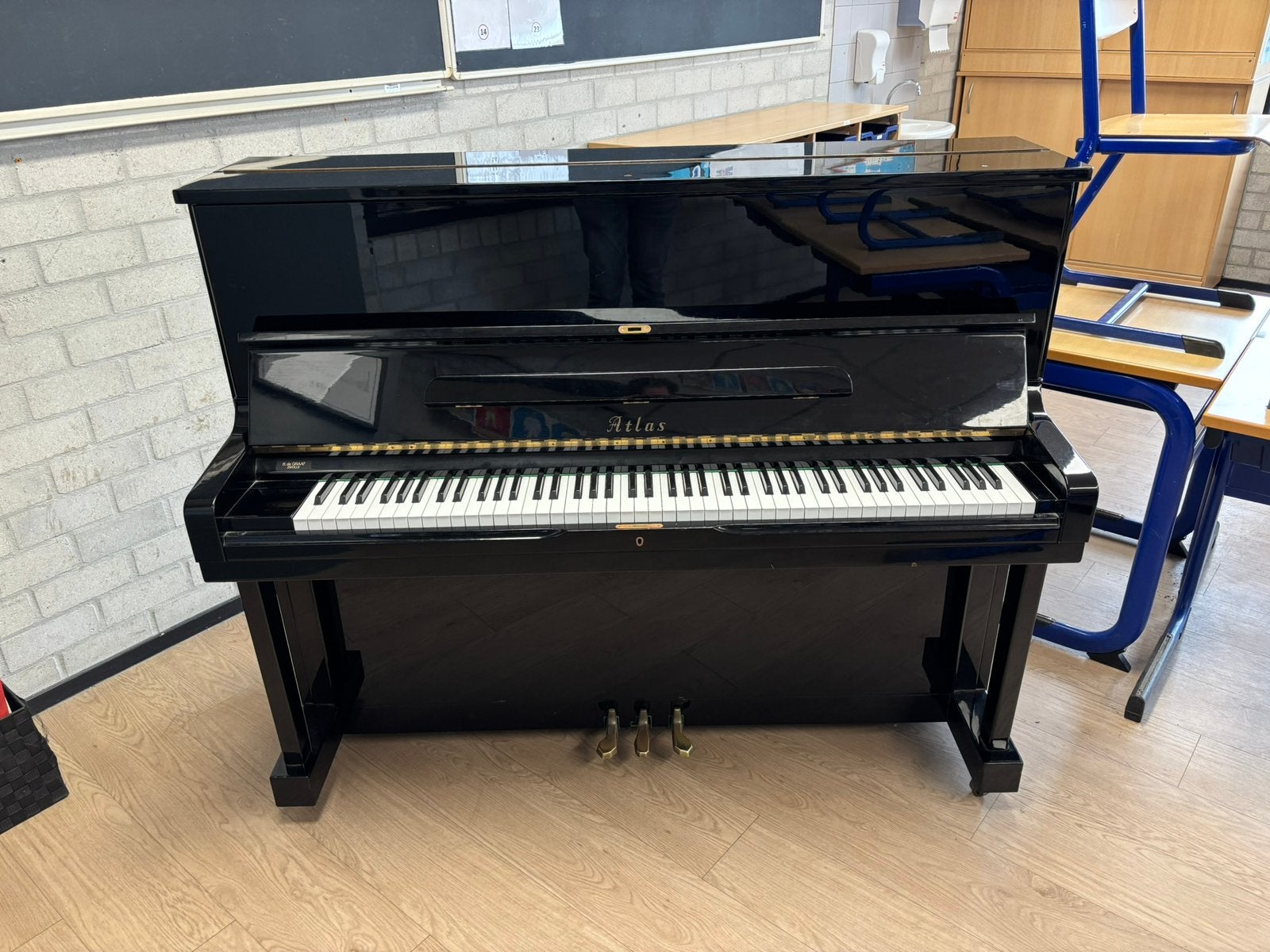 Atlas 11K piano, Ophalen, Gebruikt, Zwart, Piano