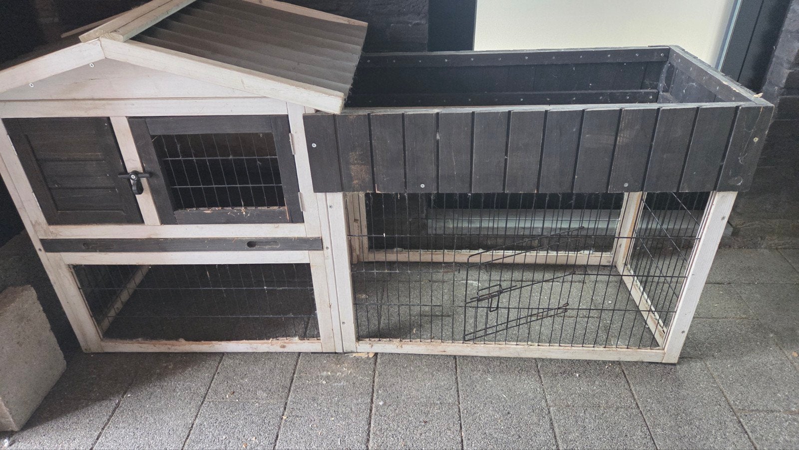 Grote konijnenkooi met ruimte planten, Kooi, 110 cm of meer, Nieuw, Ophalen
