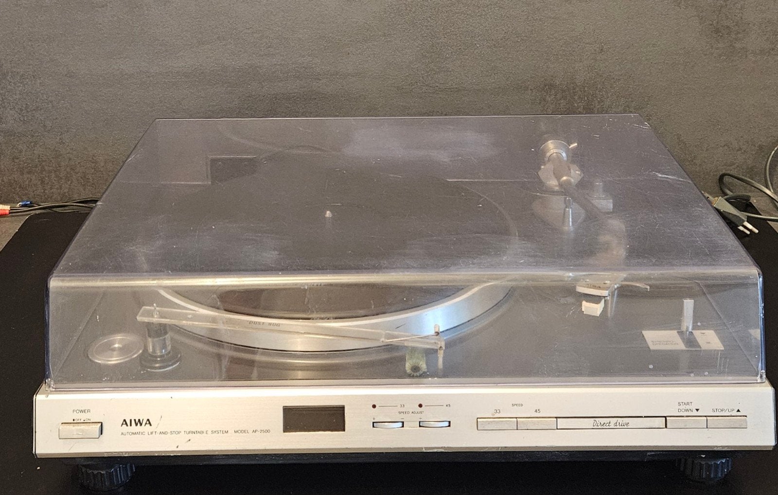 AIWA AP-2500 Direct Drive zeldzame Platenspeler, Gebruikt, Automatisch, Platenspeler, Ophalen