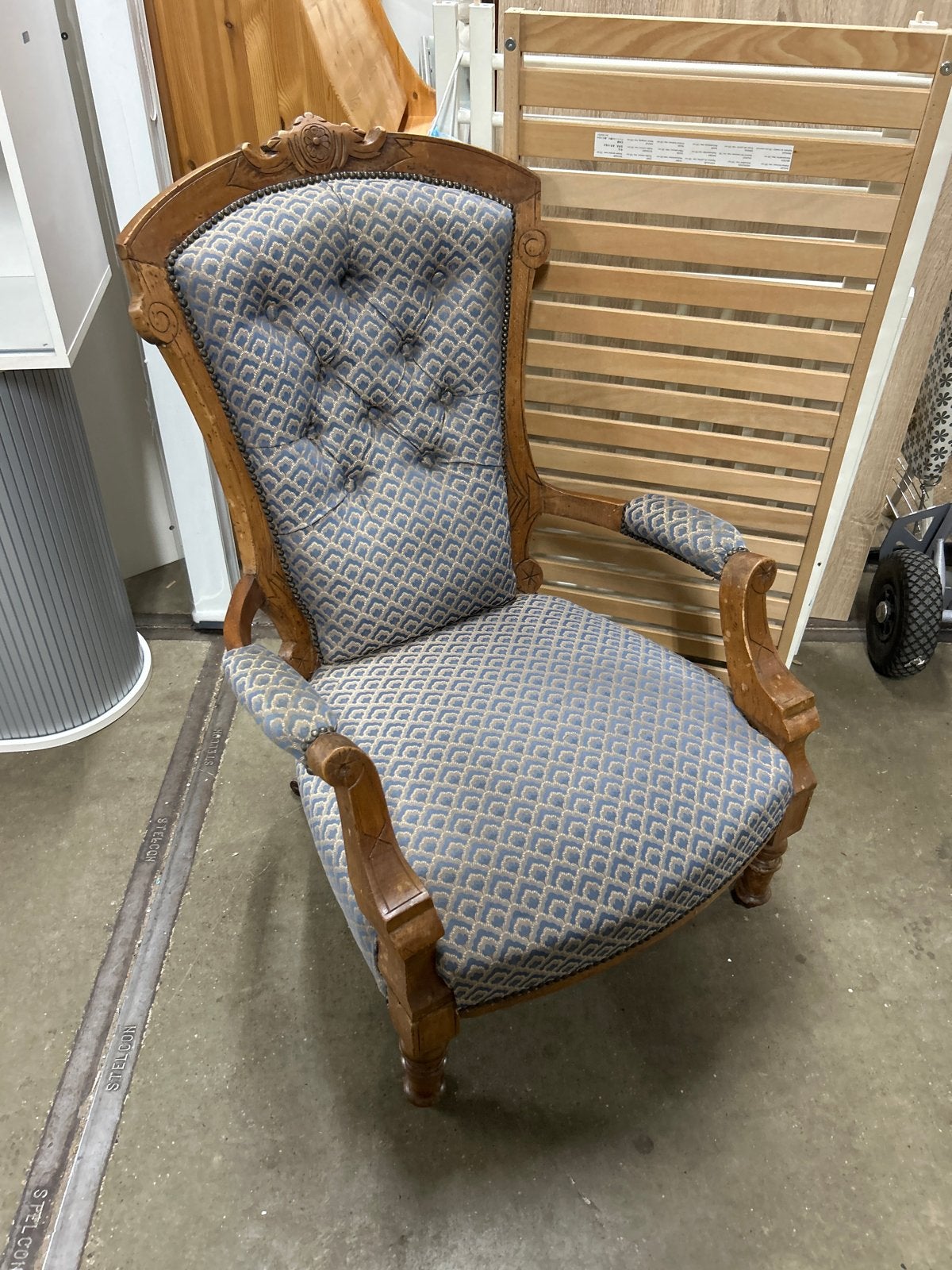 Antieke fauteuil / troonstoel - perfect voor Sinterklaas!, Antiek en Kunst, Ophalen
