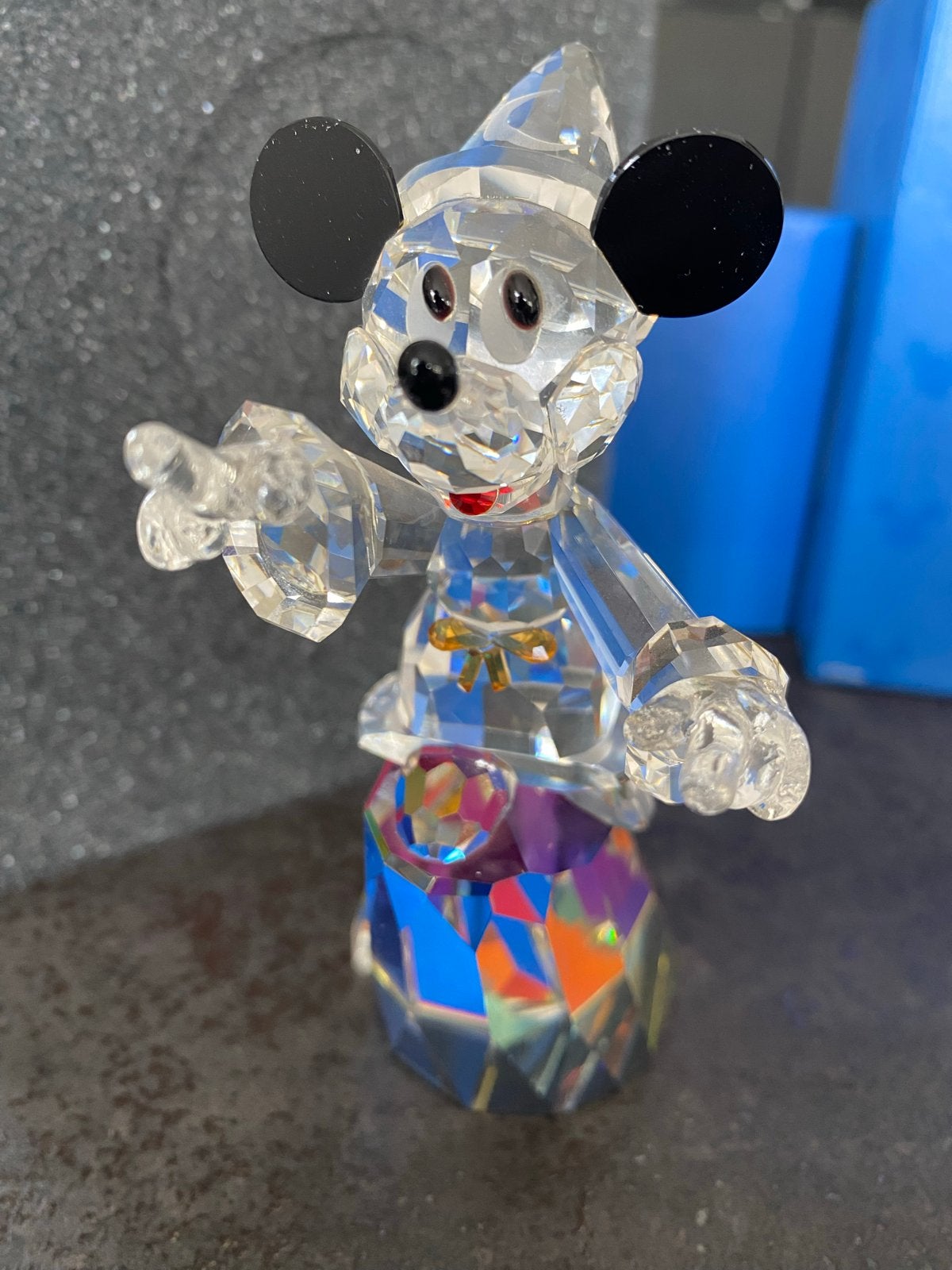 Crystal World Disney Mickey Mouse Fantasia Beeldje Limited, Verzamelen, Disney, Zo goed als nieuw, Beeldje of Figuurtje, Mickey Mouse