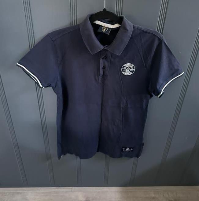 Donkerblauw polo shirt van Cavallaro maat S, Ophalen of Verzenden, Zo goed als nieuw, Blauw