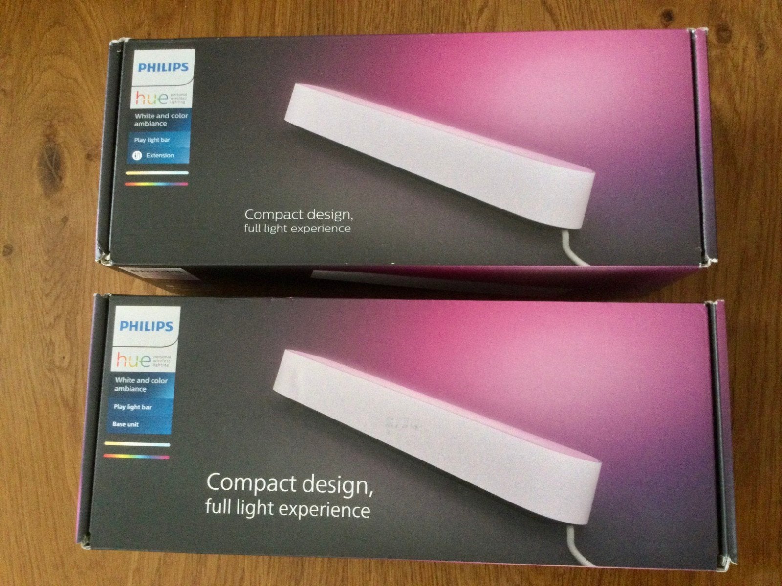Philips Hue Play Light Bar (2 stuks) - Wit & Kleur Ambiance, Ophalen, Wit, Kunststof, Nieuw