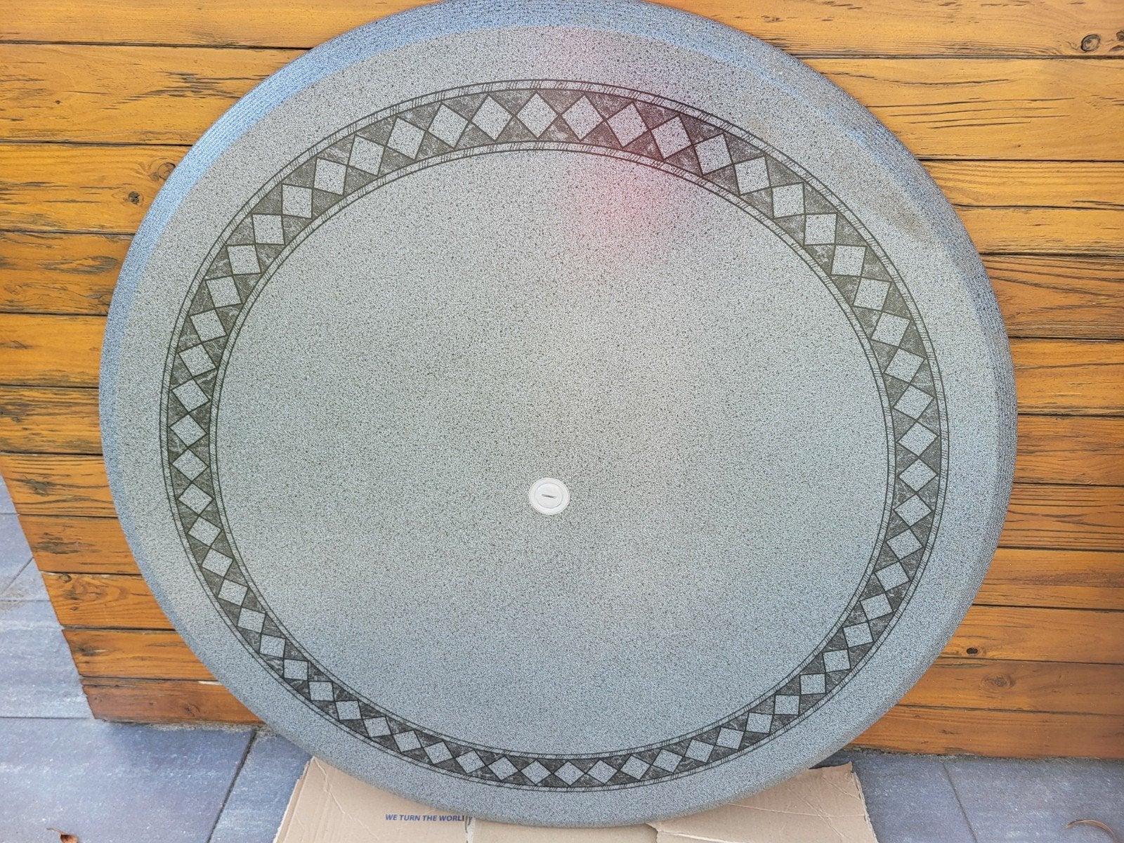 Nieuwe Hartmann Prestige Tuintafelblad Tuintafel rond 120cm, Tuin en Terras, Ophalen, Nieuw, Beton, Overige typen