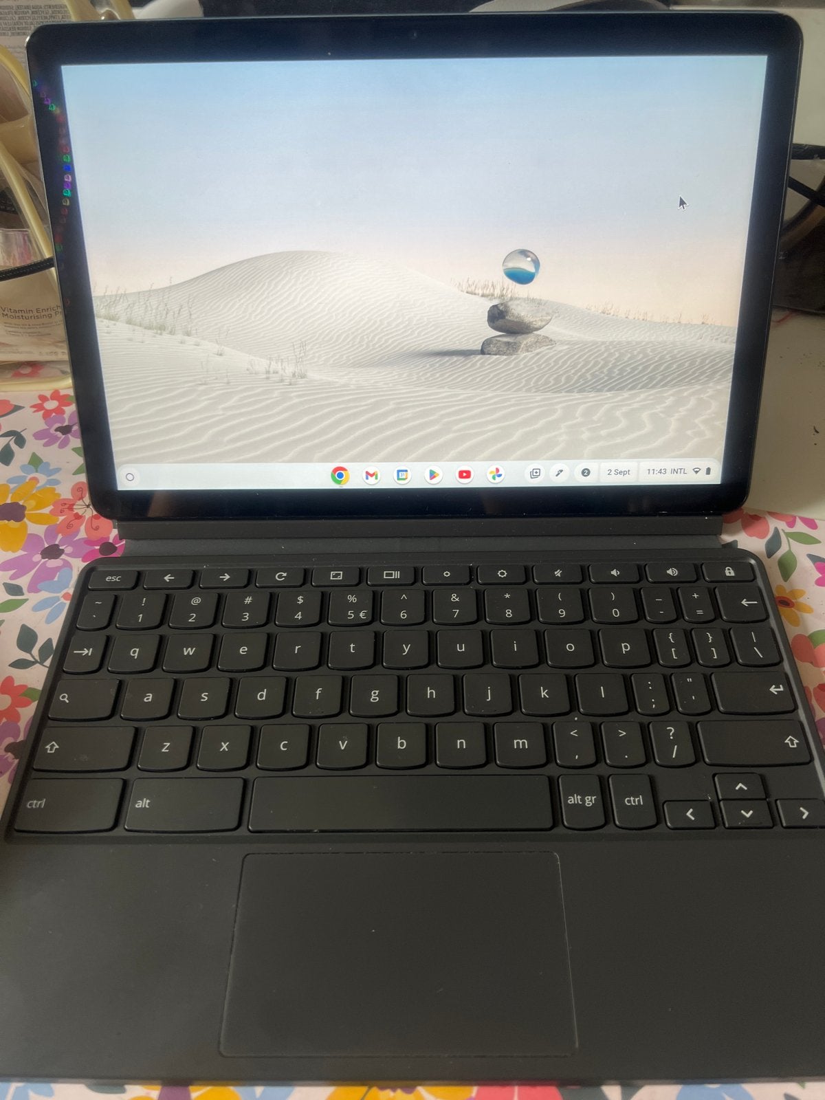 Lenovo Chromebook Duet - 10.1 inch - Zo goed als nieuw, Computers en Software, 4 GB of minder, Qwerty, Touchscreen, Ophalen of Verzenden