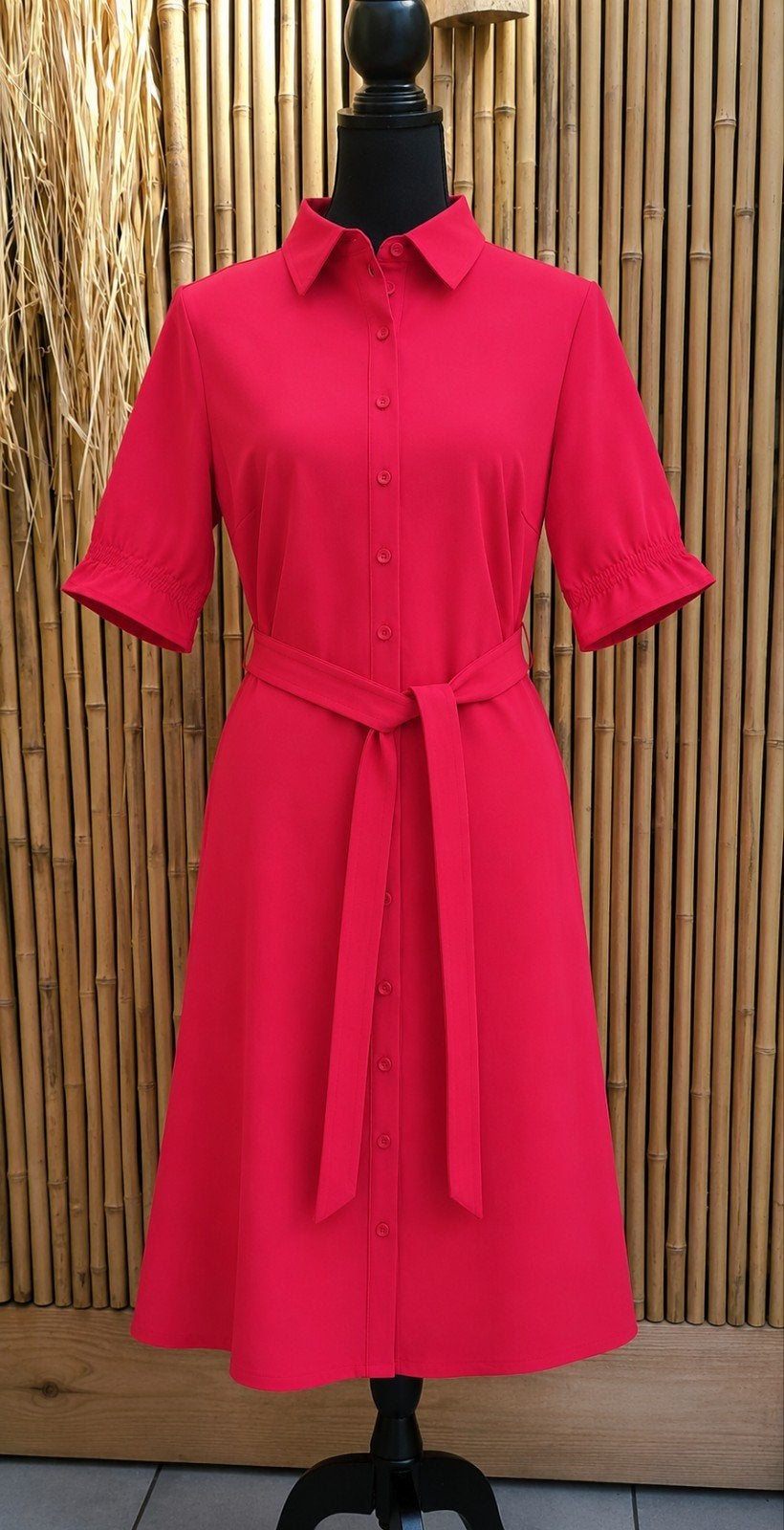 Mi Piace travelstof Jurk maat xxl kleur Red, Mi Piace, Verzenden, Maat 46/48 (XL) of groter, Nieuw