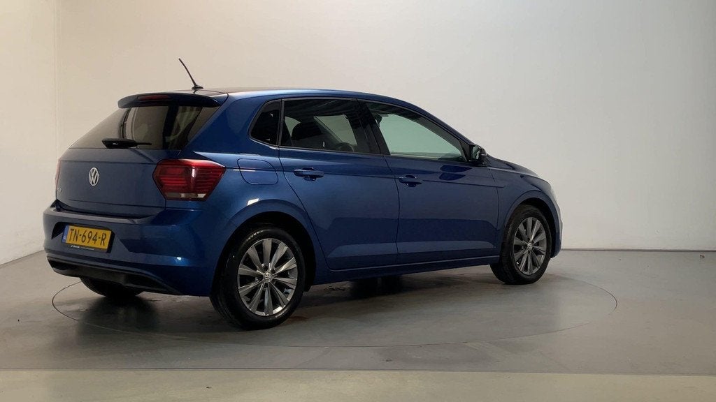 Volkswagen Polo 1.0 TSI Highline Camera Climate Control, Auto's, Voorwielaandrijving, Stof, Met garantie (alle), Blauw