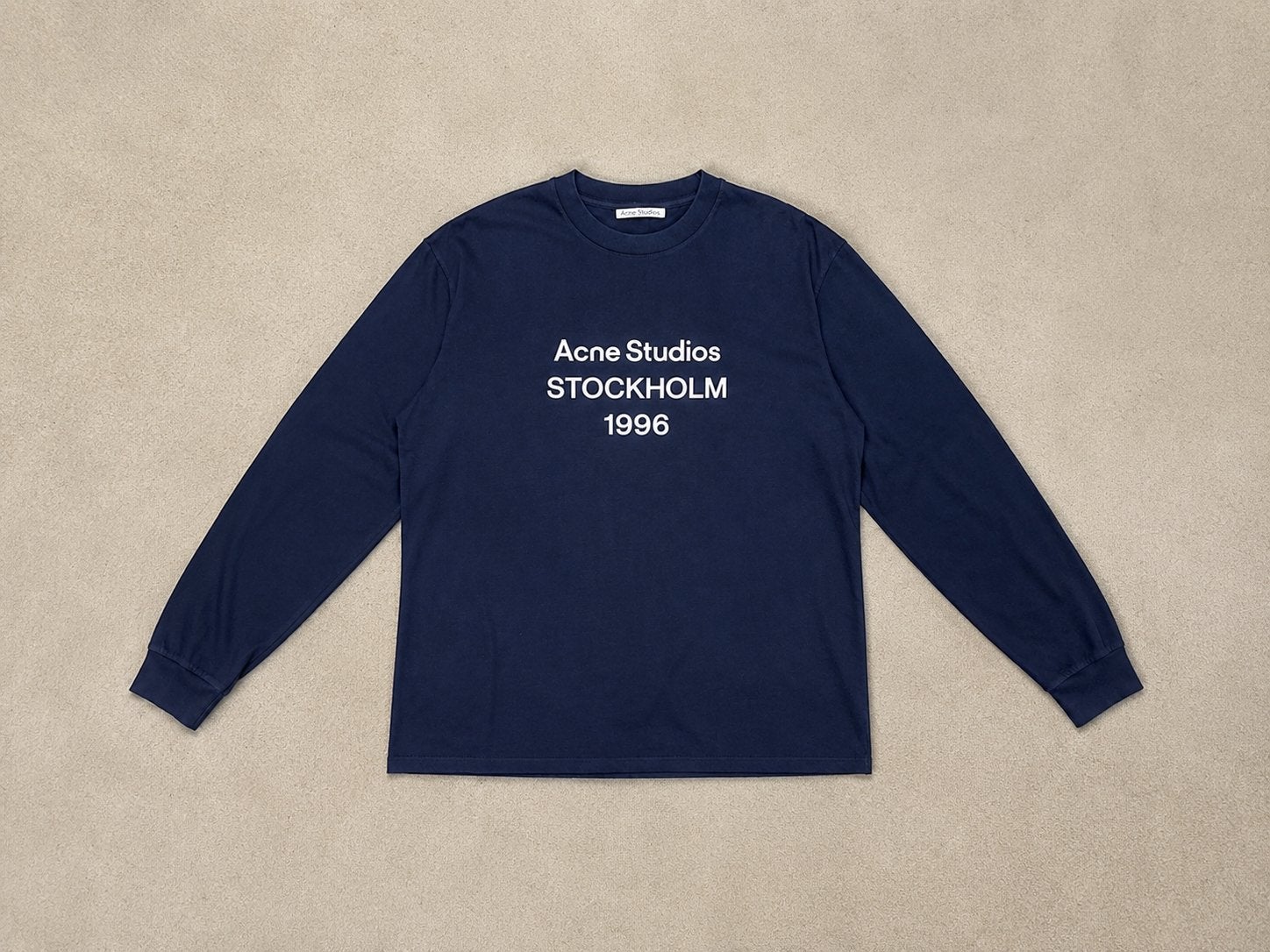 Acne Studios Stockholm 1996 Longsleeve - Maat m, Verzenden, Zo goed als nieuw, Maat 52/54 (L), Blauw