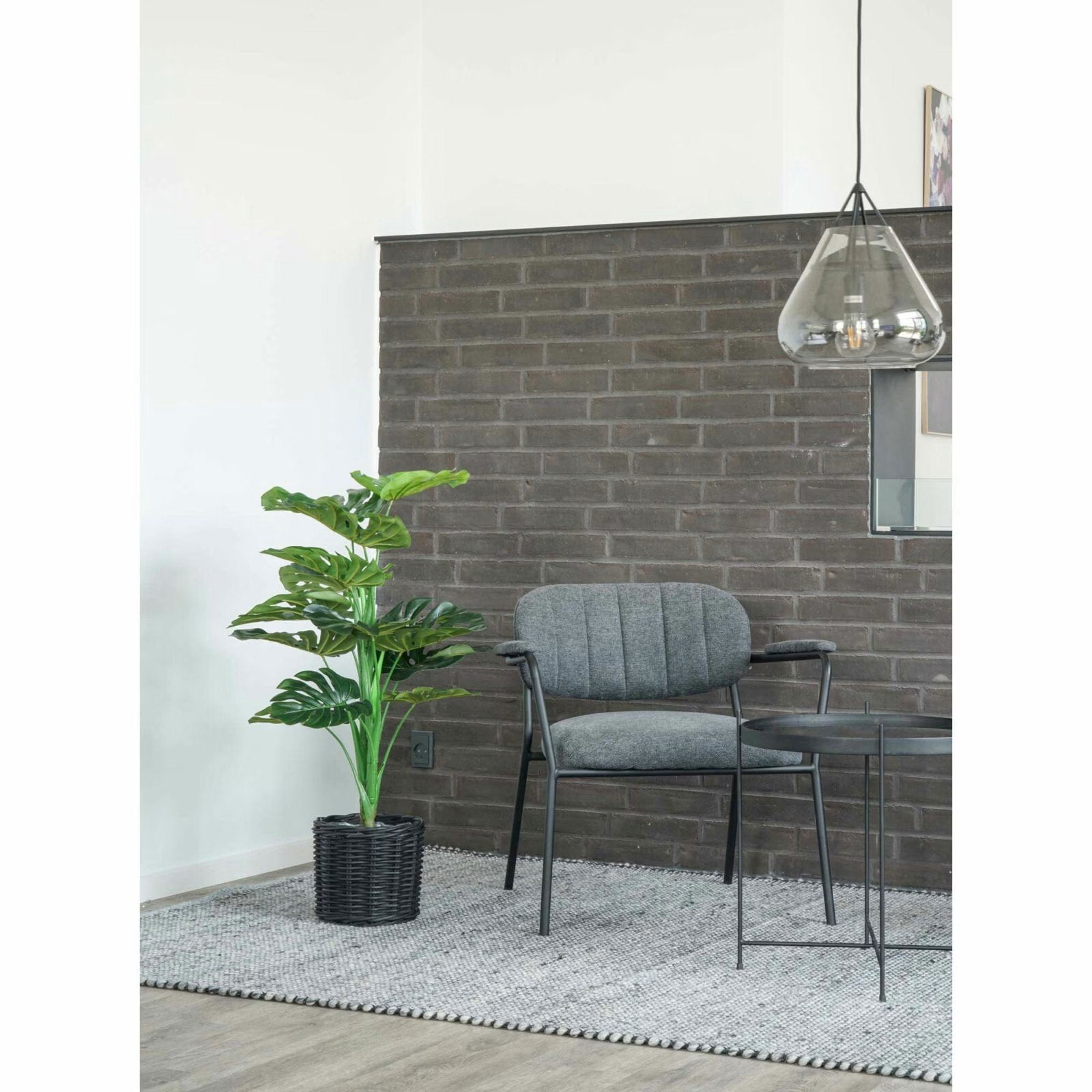 Monstera Kunstplant 90 cm - Realistisch & Onderhoudsvrij, Binnen, Groen, Kunstplant, Onbekend
