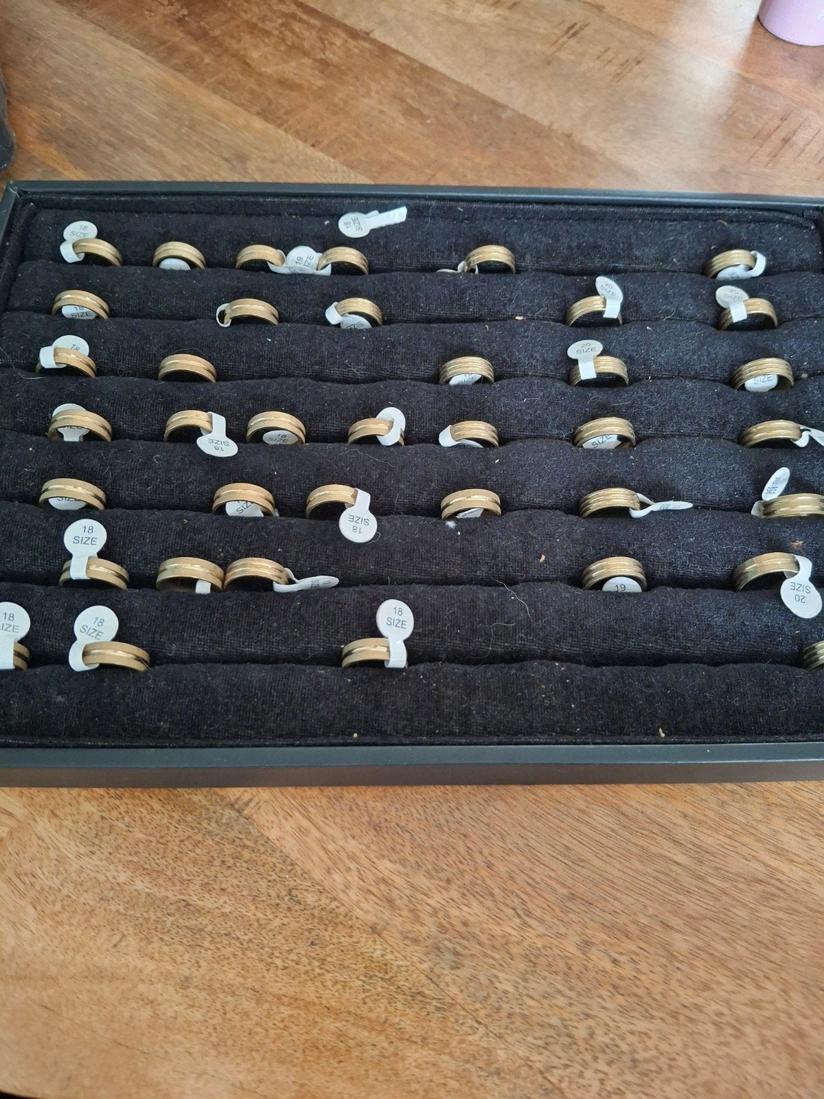 Partij ringen  met display., Ophalen of Verzenden, Nieuw, Zilver, Dame