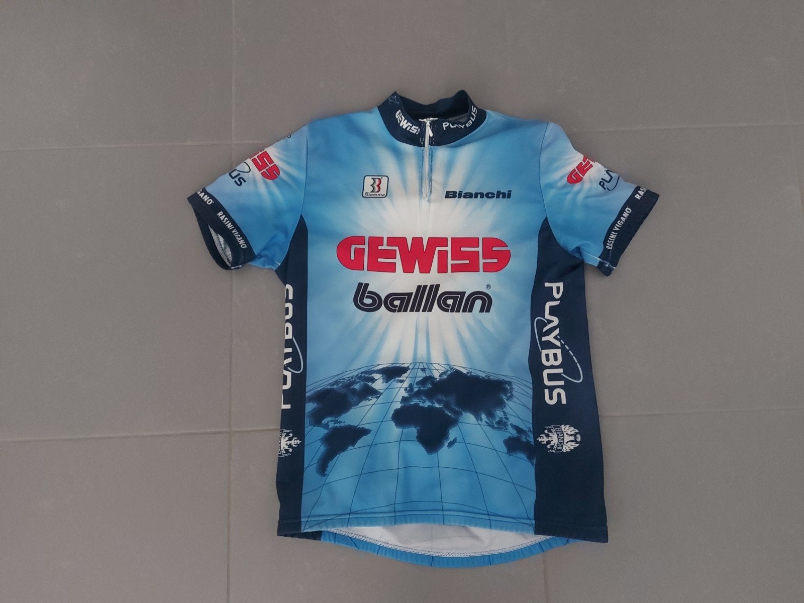 Gewiss Ballan Retro Wielershirt - Maat M, Fietsen en Brommers, S, Gewiss Ballan, Gebruikt, Heren