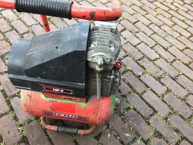 compressor mobiel 230 volt 10 bar., Ophalen, Gebruikt, 25 tot 100 liter, 200 tot 400 liter/min