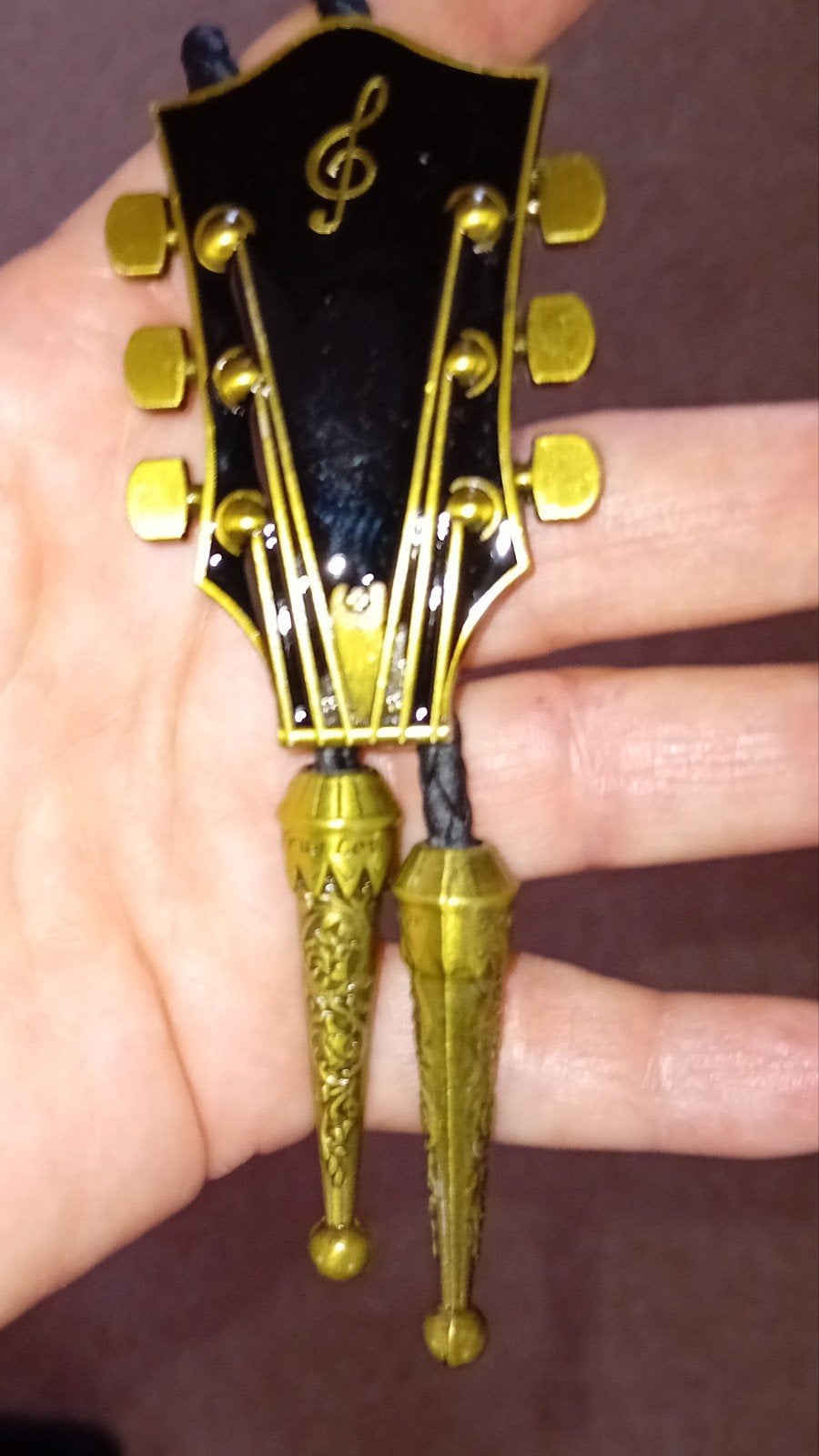 Bolo Tie Gitaar Hoofd Muziek Noot Western Stijl, Ophalen of Verzenden