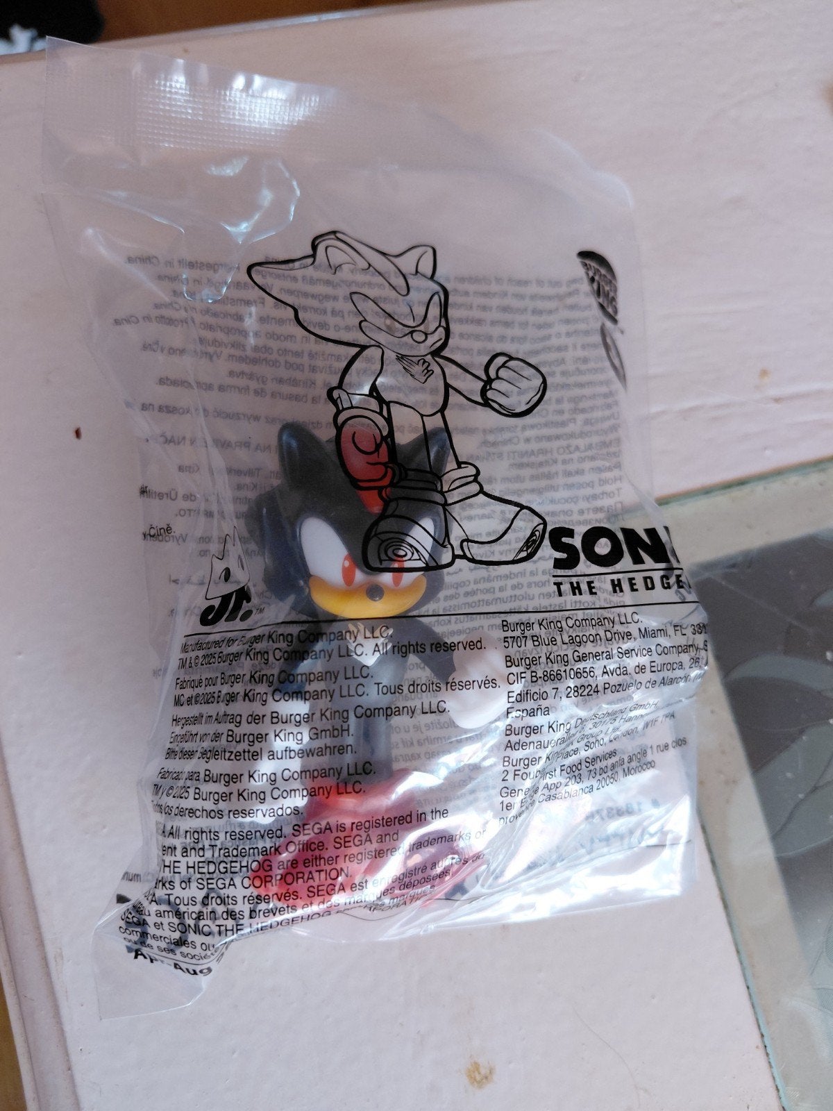 Burger king speeltje / figuur Shadow uit Sonic., Ophalen of Verzenden, Nieuw