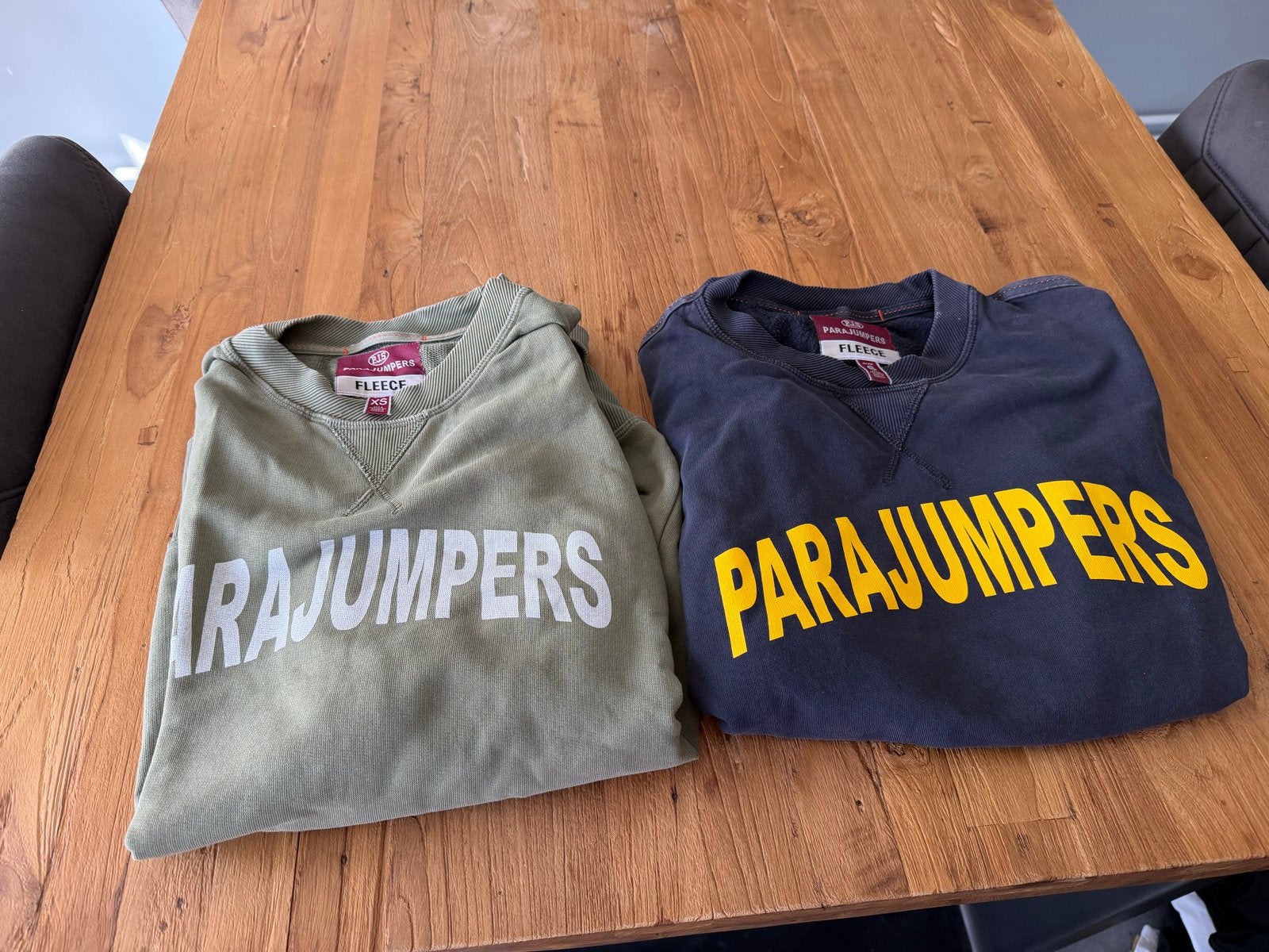Parajumpers Fleece Truien - Groen en Donkerblauw, Ophalen of Verzenden, Gedragen, Maat 46 (S) of kleiner, Groen