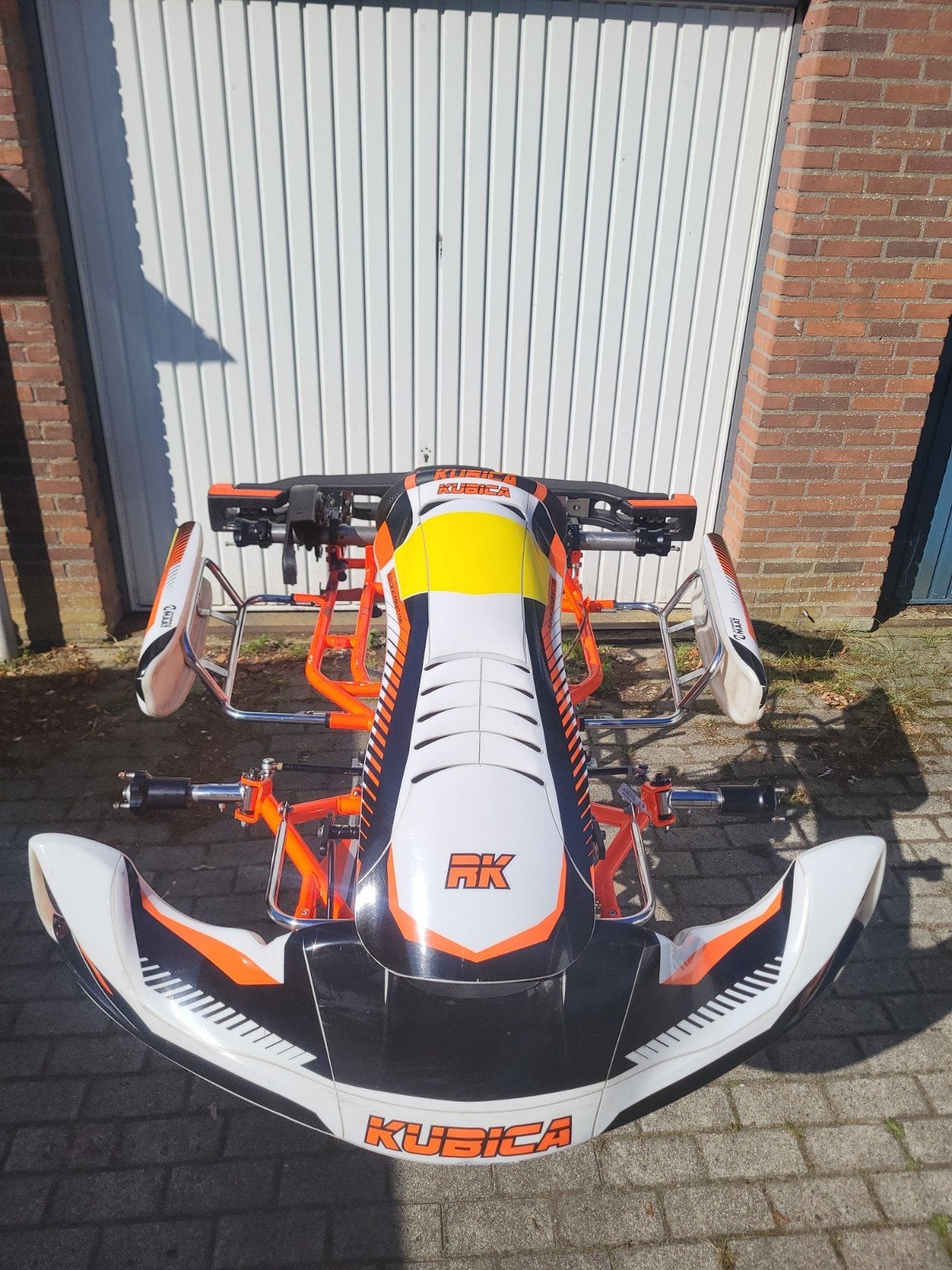 2x kubica kart met assen en reserveonderdelen rotax senior, Ophalen, Gebruikt, Kart
