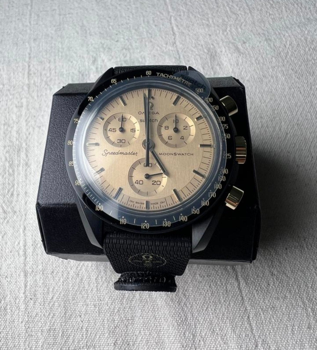 Omega x swatch moonswatch, 1969. LIMITED EDITION., Sieraden, Tassen en Uiterlijk, Horloges | Kinderen, Ophalen of Verzenden, Nieuw