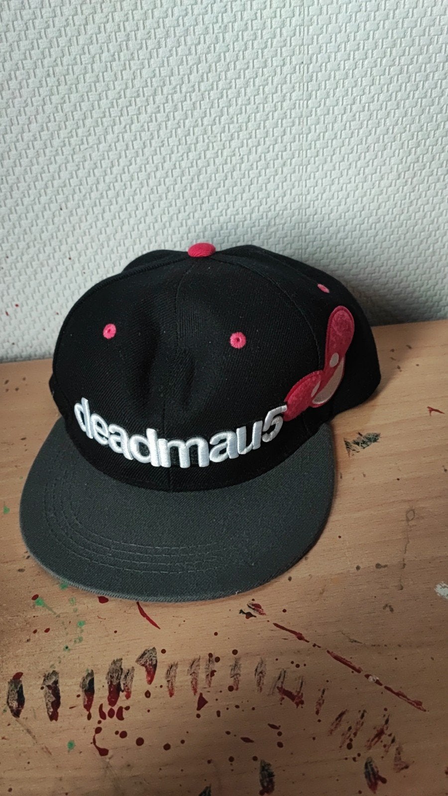 Deadmau5 Snapback Pet - Zwart/Grijs met Roze Details, Ophalen of Verzenden, Gedragen, One size fits all, Pet