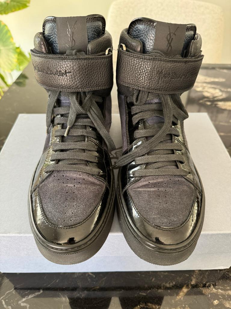 Yves Saint Laurent High-Top sneakers zwart maat 42, Zwart, Ophalen of Verzenden, Sneakers of Gympen, Zo goed als nieuw
