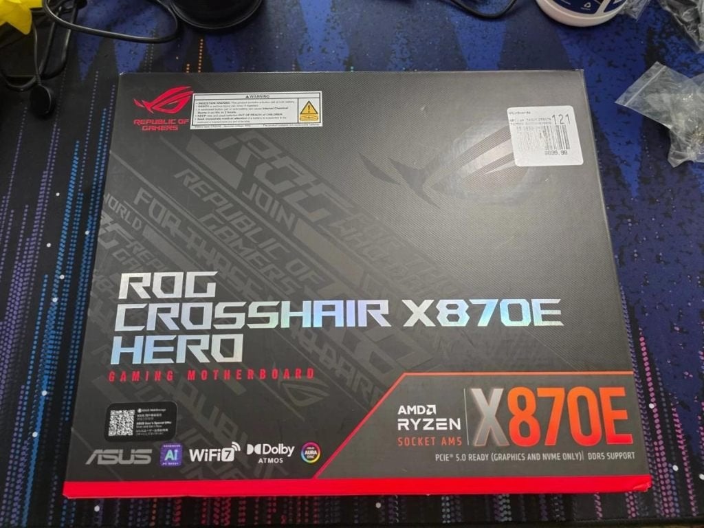 ASUS ROG Crosshair X870E Hero AMD AM5 ATX Moederbord Nieuw, Computers en Software, Moederborden, Ophalen of Verzenden, Nieuw, DDR5