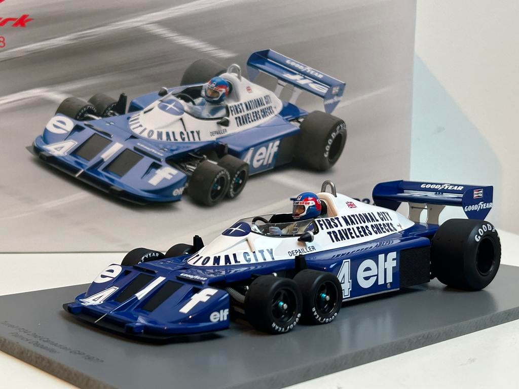 1/18 SPARK TYRRELL P34 #4 Canadian GP 1977 Depailler F1, Ophalen of Verzenden, Nieuw, Auto, Overige merken
