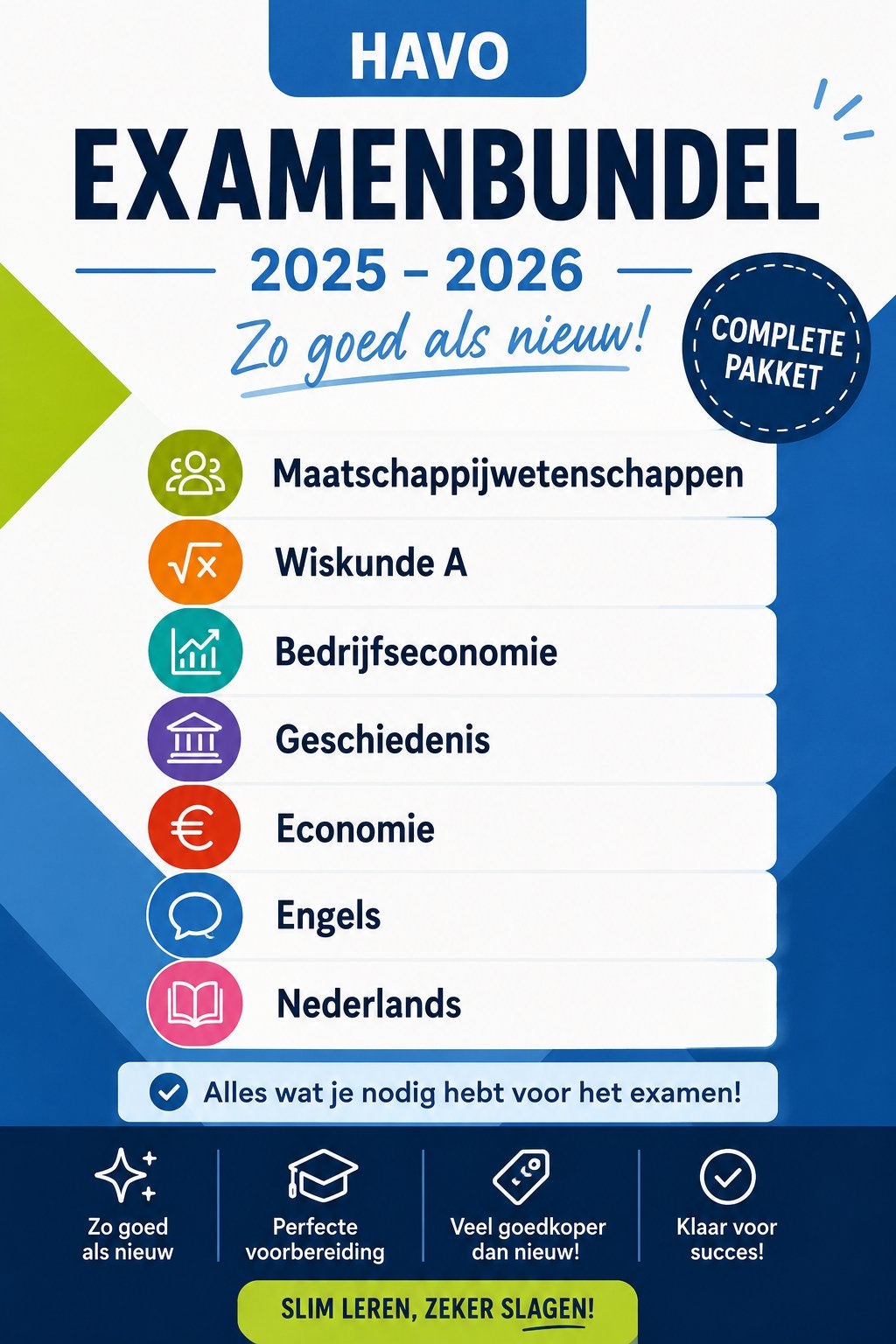 Examenvatting, oefenboeken en examenbundels - 2025/2026, Boeken, Schoolboeken, Ophalen of Verzenden, Zo goed als nieuw