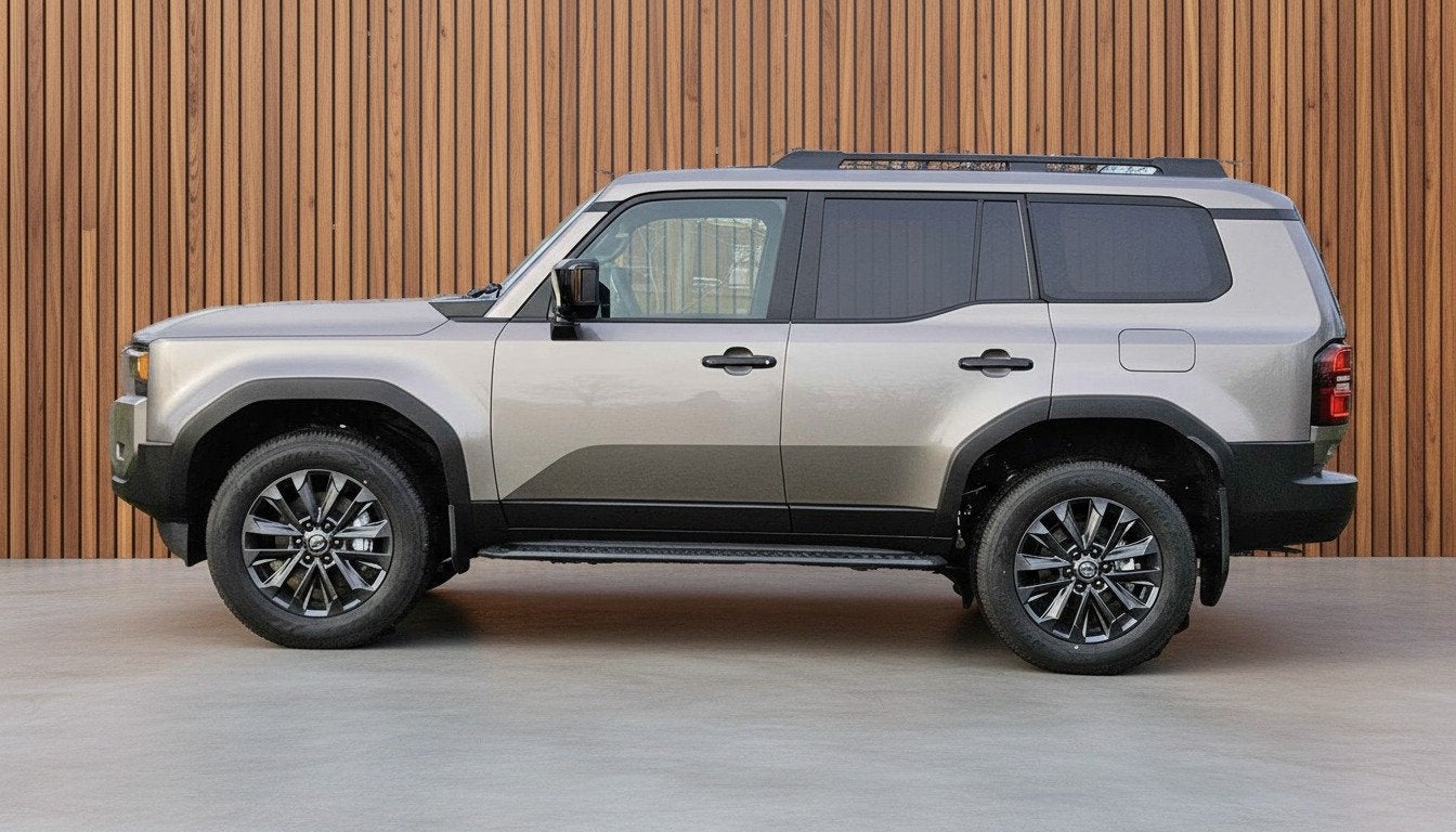 Toyota Land Cruiser 2.8 D-4D Hybrid Professional Pano Dak VA, Auto's, Automaat, Zwart, 4 cilinders, Beige