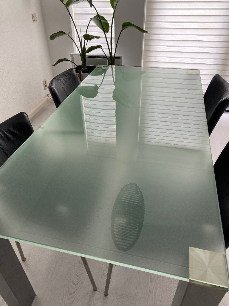 Moderne eettafel, Ophalen, 200 cm of meer, 50 tot 100 cm, Zo goed als nieuw