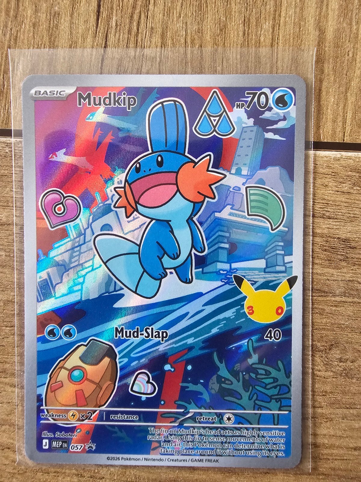 Pokémon Kaart Mudkip 057/189 Celebrations, Hobby en Vrije tijd, Verzamelkaartspellen | Pokémon, Ophalen