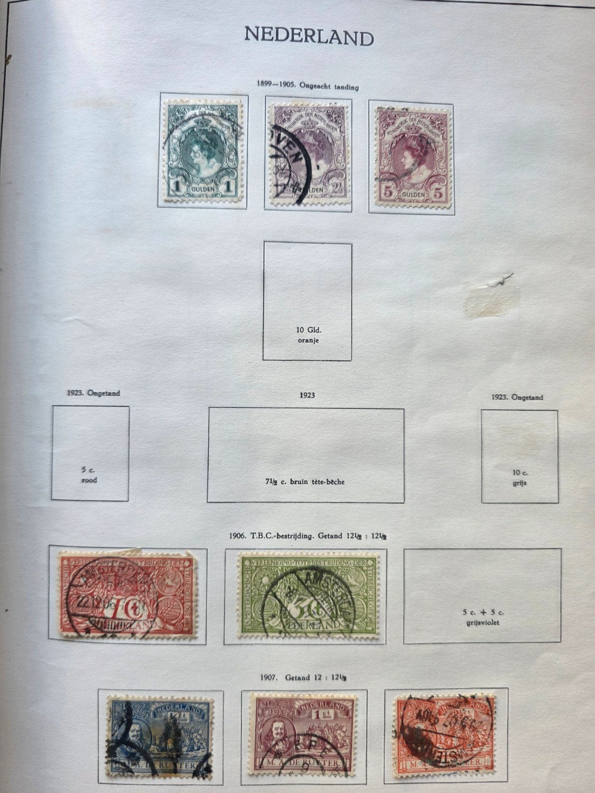 Verzameling Nederlandse postzegels voor 1900 en veel na 1900, Postzegels en Munten, Ophalen, T/m 1940, Gestempeld