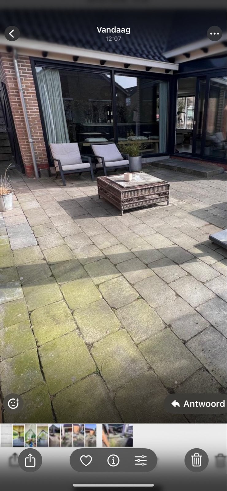 30-32m2/ terrastegels voor tuin of oprit/ zelf uit te halen, Tuin en Terras, Gebruikt, Ophalen of Verzenden, 10 m² of meer, Beton