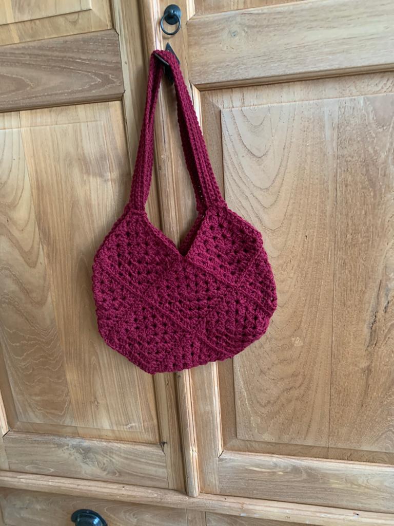 Nieuwe gehaakte tas, Ophalen of Verzenden, Nieuw, Rood, Schoudertasje