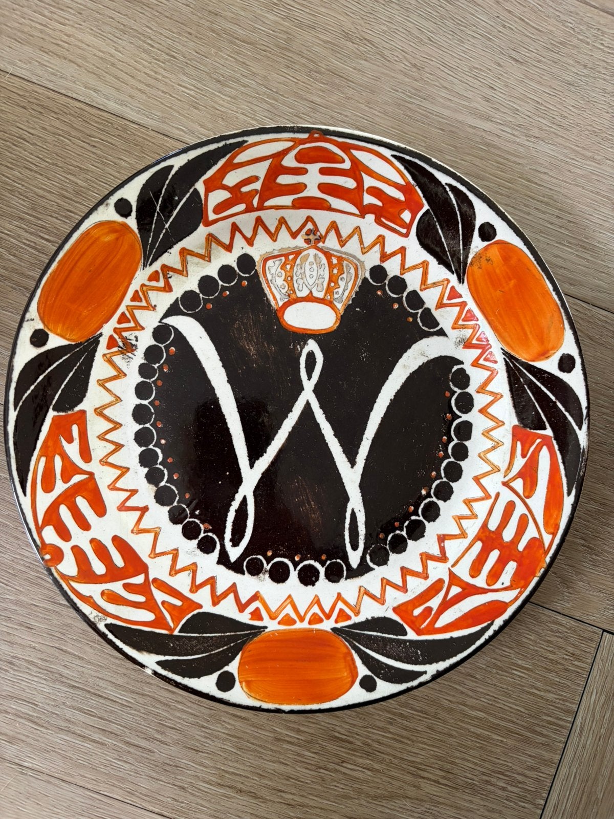 Bord inhuldiging Wilhelmina 1898, Antiek en Kunst, Ophalen of Verzenden