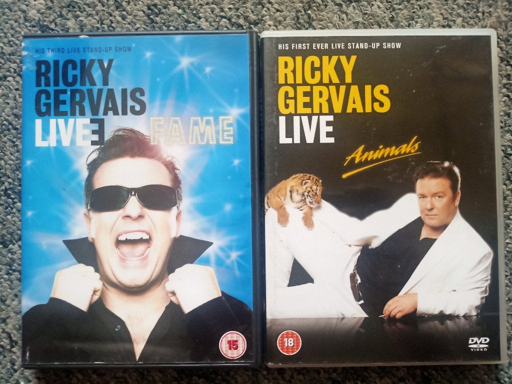 Ricky Gervais Live DVD's: Fame & Animals, Vanaf 18 jaar, Stand-up of Theatershow, Engels, Engels