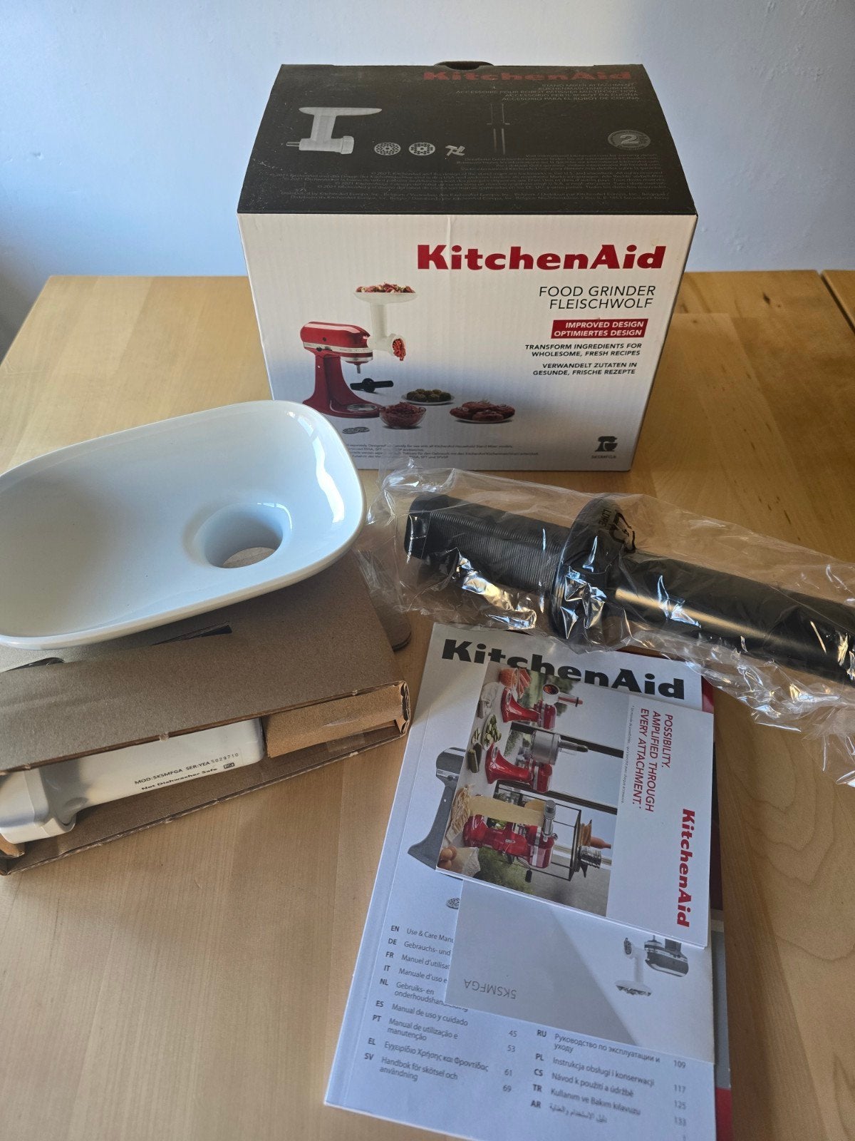 Nieuwe KitchenAid Vleesmolen - Ongebruikt in Verpakking, 4 liter of meer, Ophalen, Nieuw, 3 snelheden of meer