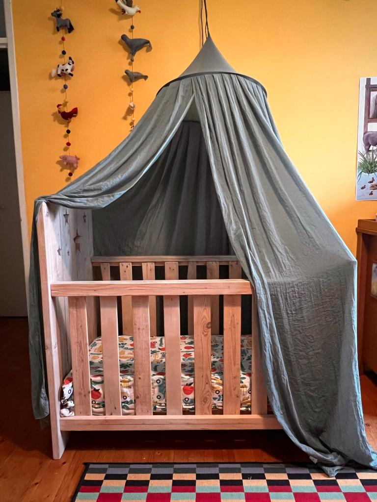 Babyledikantje/peuterbedje, Gebruikt, 70 tot 85 cm, Minder dan 140 cm, Ophalen