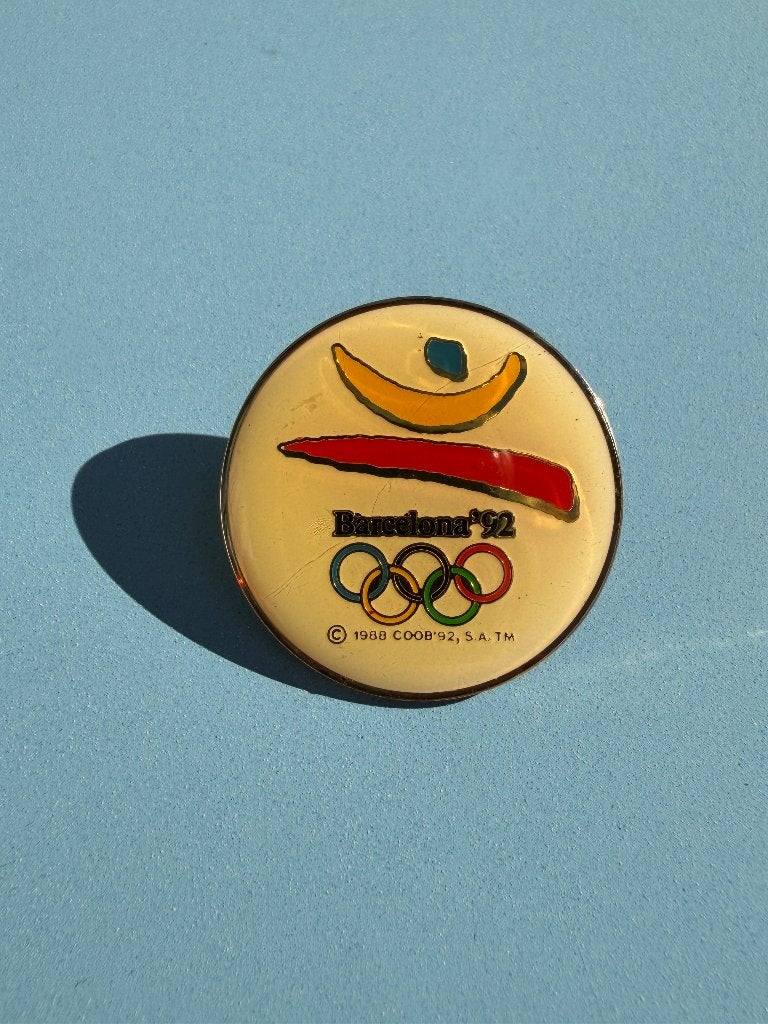 Vintage Pin vd Olympische Spelen van Barcelona van 1992, Ophalen of Verzenden, Gebruikt, Sport, Speldje of Pin