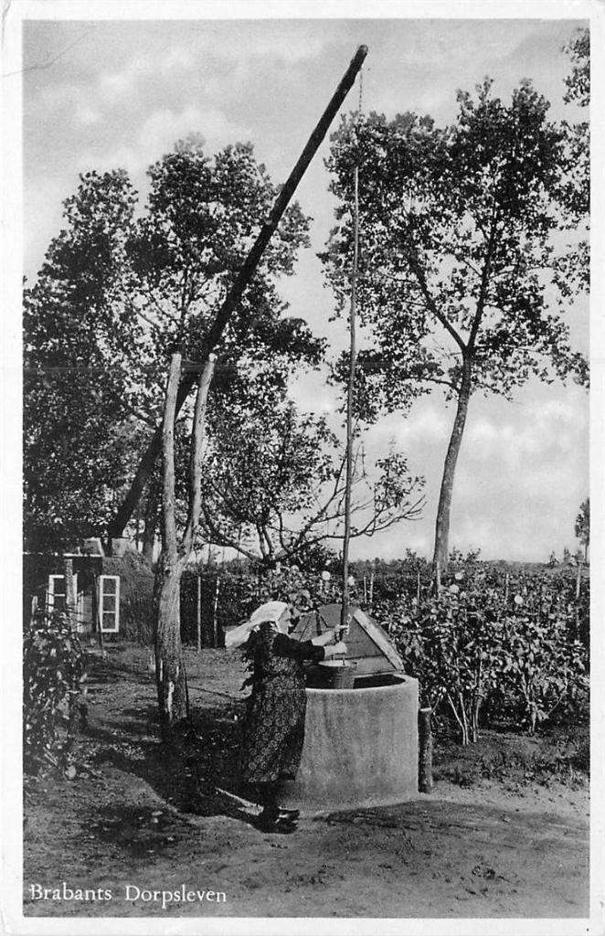 388-540-033 Brabants Dorpsleven Waterput, Verzenden, Voor 1920, Noord-Brabant