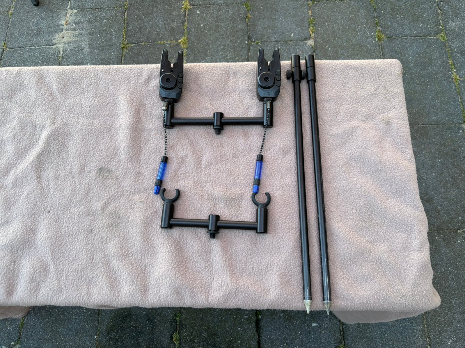 Fox 2 rod set up, micron x beetmelders, bobbins, buzzerbars, Ophalen of Verzenden, Gebruikt, Overige typen