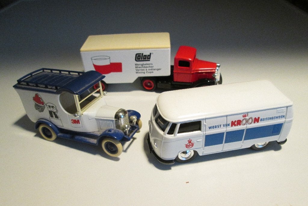 3x Lledo promotional VW bestel Kroon worst Colad T Ford 3M, Ophalen of Verzenden, Zo goed als nieuw, Bus of Vrachtwagen, Overige merken