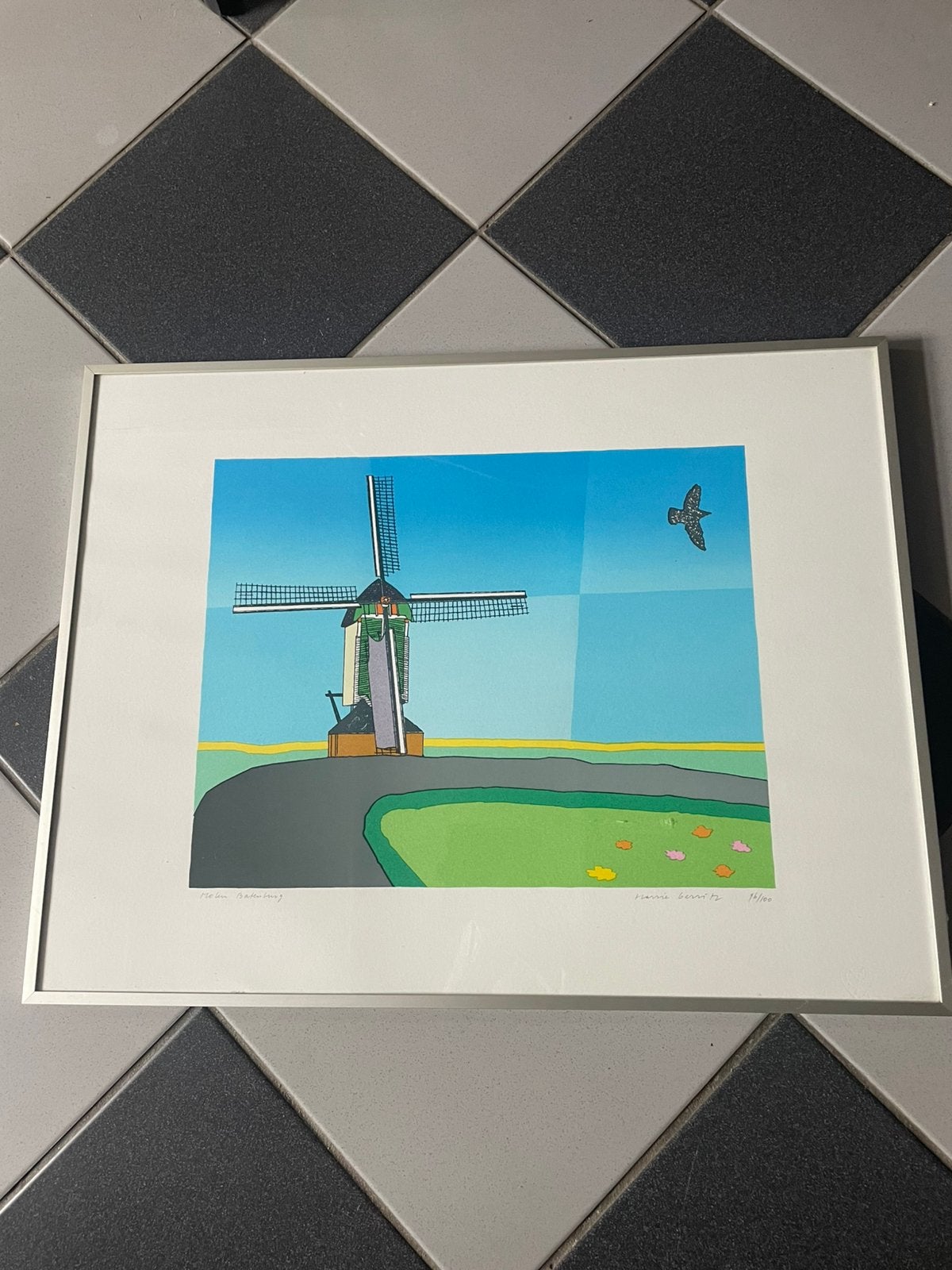 Schilderij Harry Gerritz, Ophalen