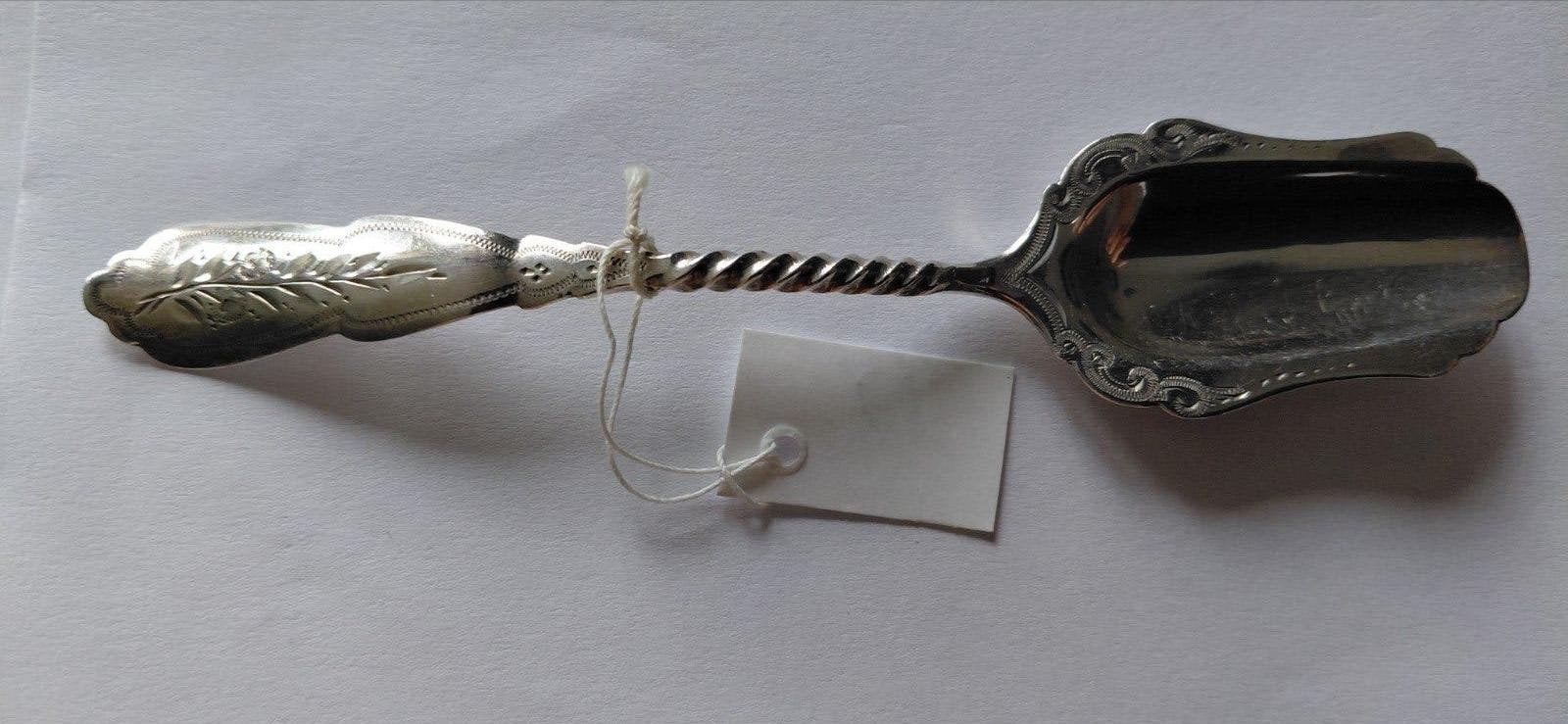 Antiek zilveren suikerlepeltje, Verzenden, Zilver