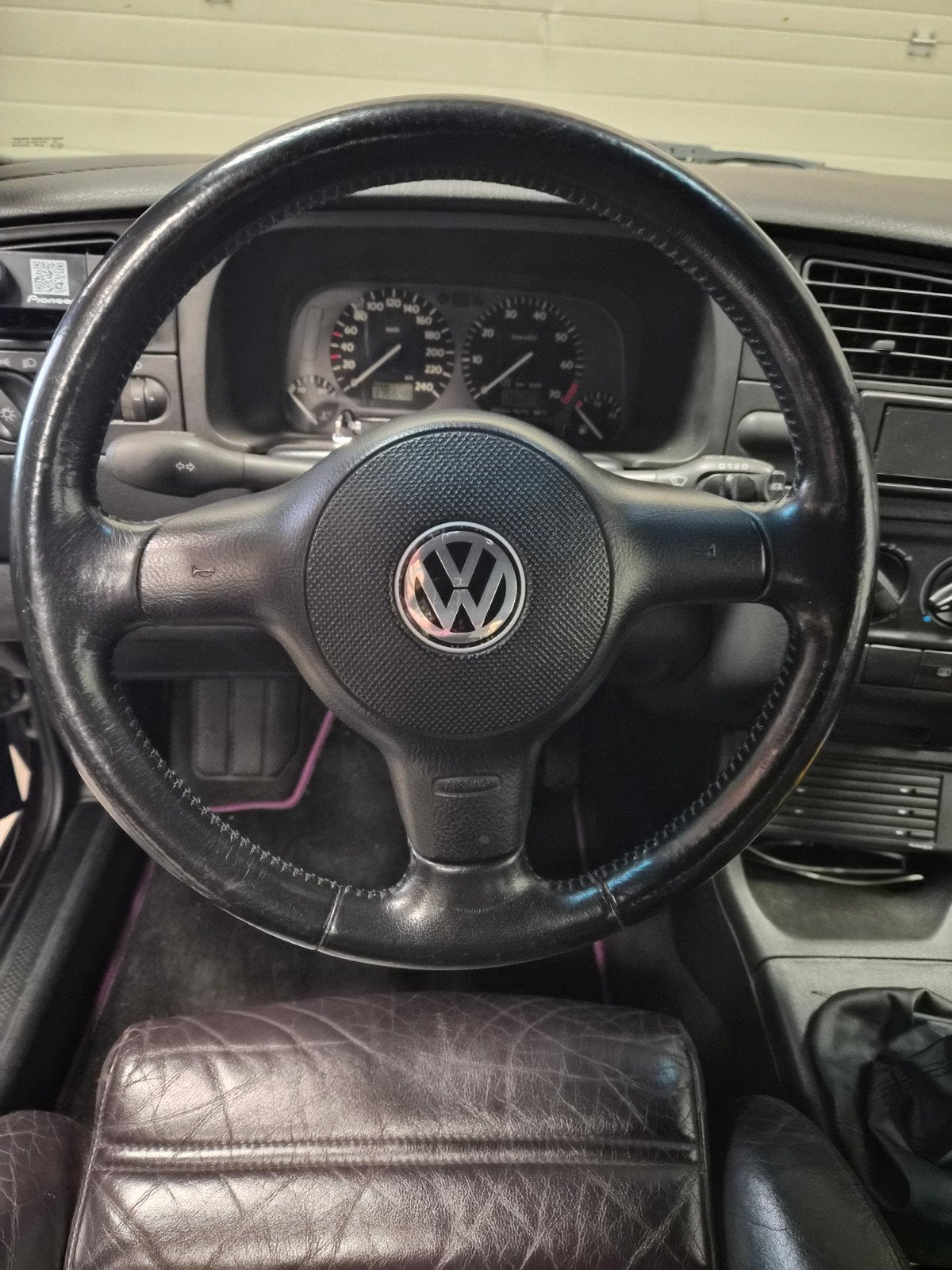 Lederen Stuurwiel Volkswagen, Auto-onderdelen, Ophalen of Verzenden, Volkswagen