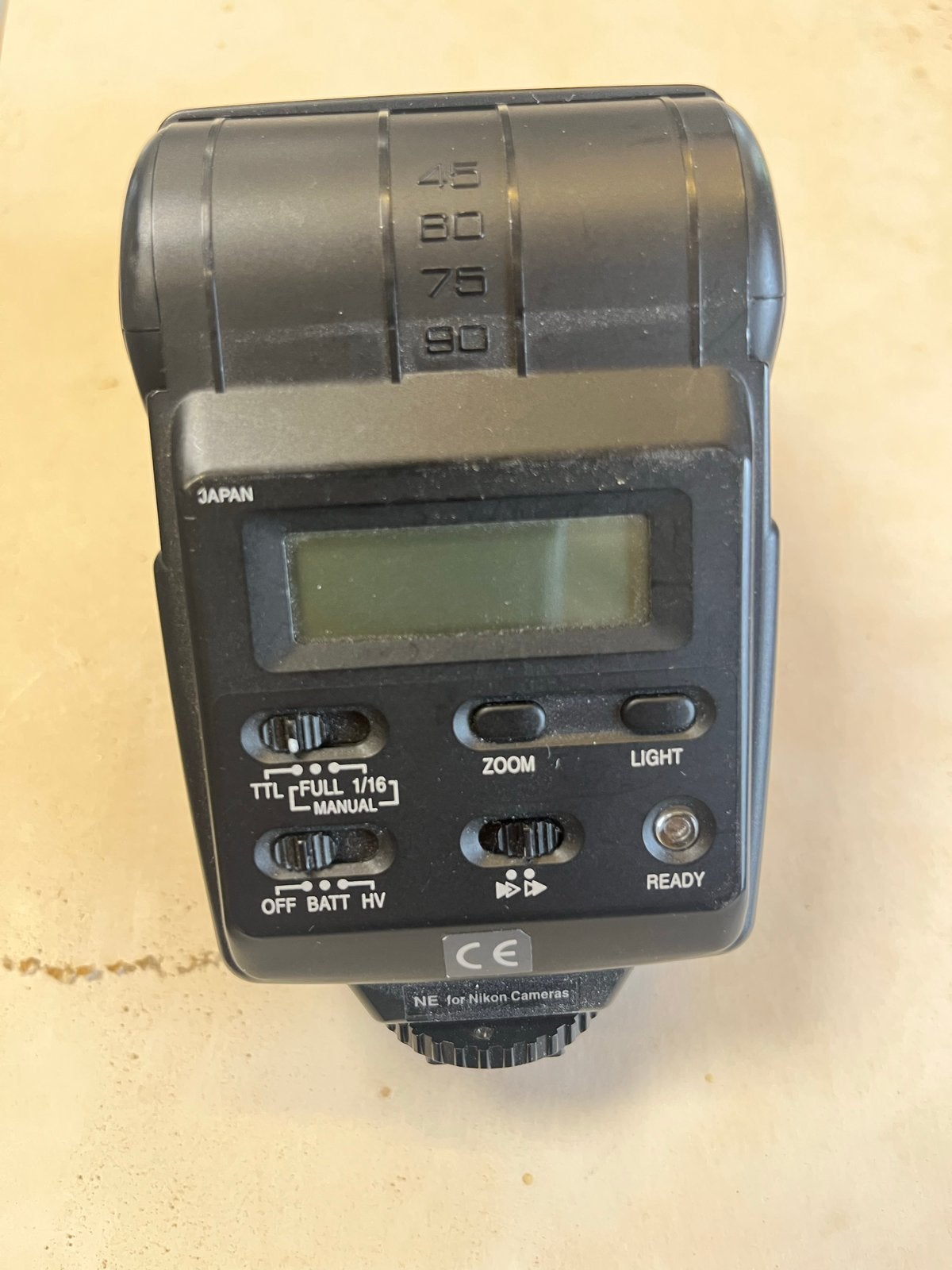 Sunpak Power Zoom 4000AF flitser voor Nikon, Nikon, Gebruikt, Externe flitser, LCD-scherm
