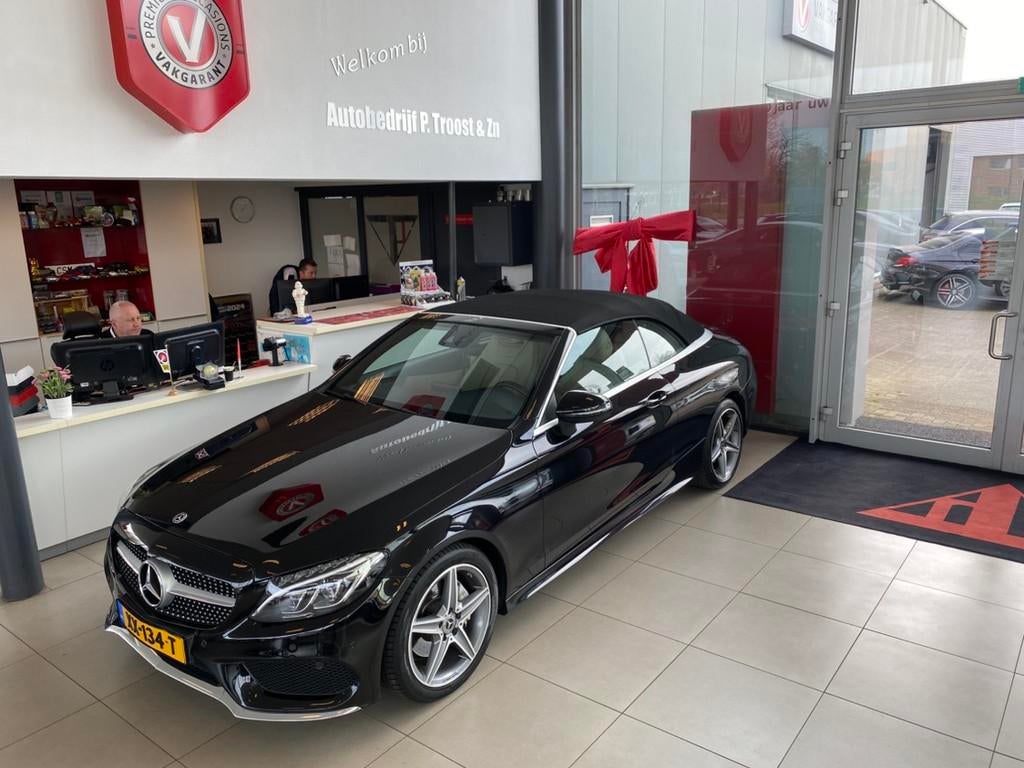 Mercedes-Benz C-Klasse Cabrio 180 Premium,AMG LineAutomaat,N, Auto's, Mercedes-Benz, 12 maanden, Achterwielaandrijving, 4 stoelen