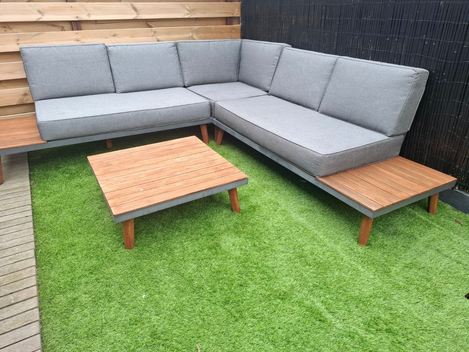 Luxe loungeset met extreem dikke kussens! 250x250cm., Ophalen