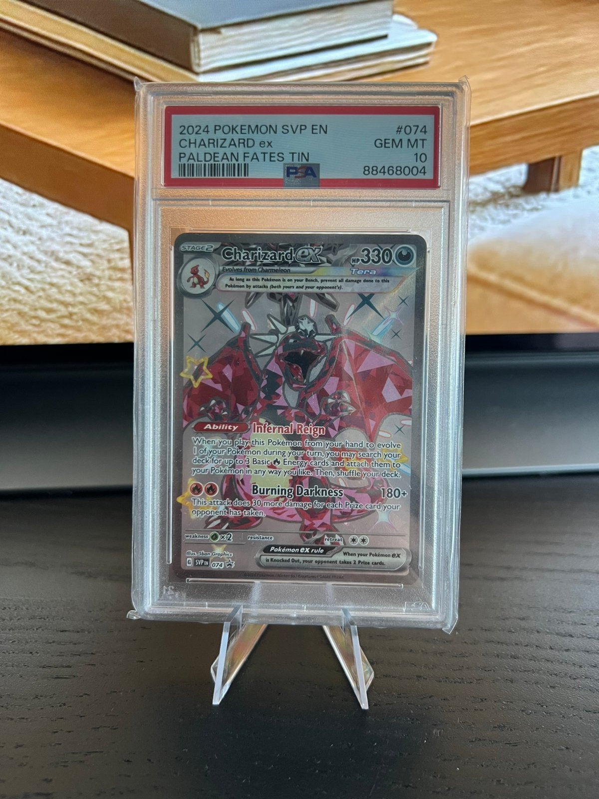 PSA 10 Charizard EX #074, Ophalen of Verzenden, Nieuw, Losse kaart, Foil