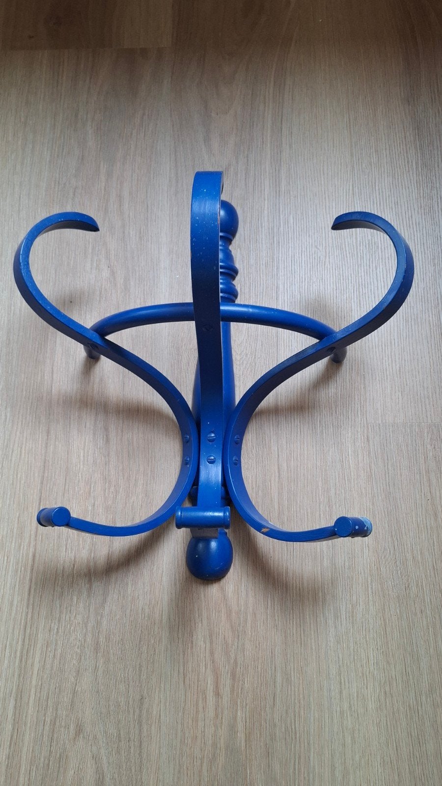 retro Thonet stijl wandkapstok, Blauw, Ophalen, Hout, Wandkapstok, Minder dan 100 cm