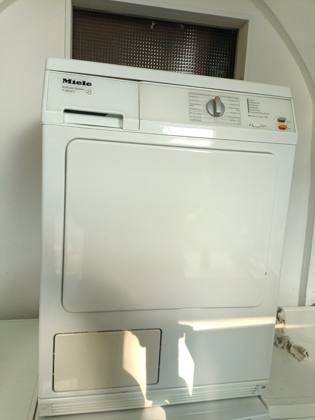 Miele T8903C condensdroger ( met garantie ), 6 tot 8 kg, Ophalen of Verzenden, Zo goed als nieuw, 85 tot 90 cm