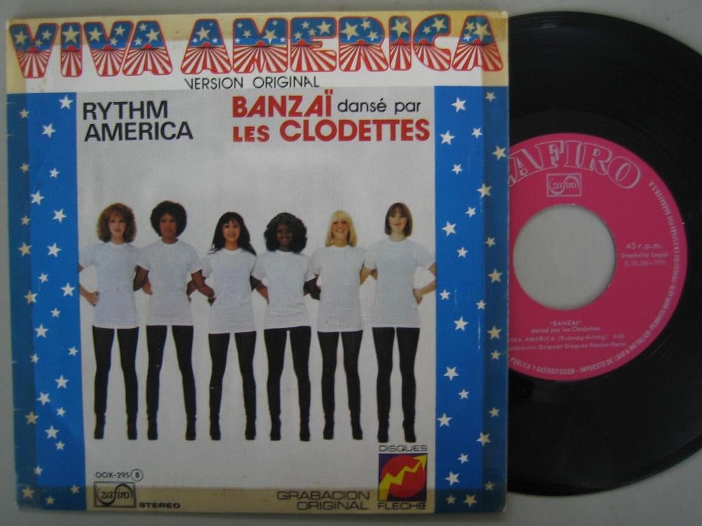 Banzai - Viva America  ( Disco - latin - soul 1976 )_, Gebruikt, 7 inch, Single, Ophalen of Verzenden